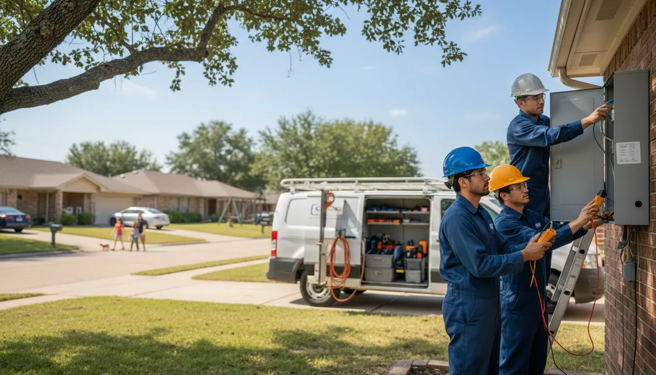 Certified electrician providing emergency electrical services in Eastland, TX